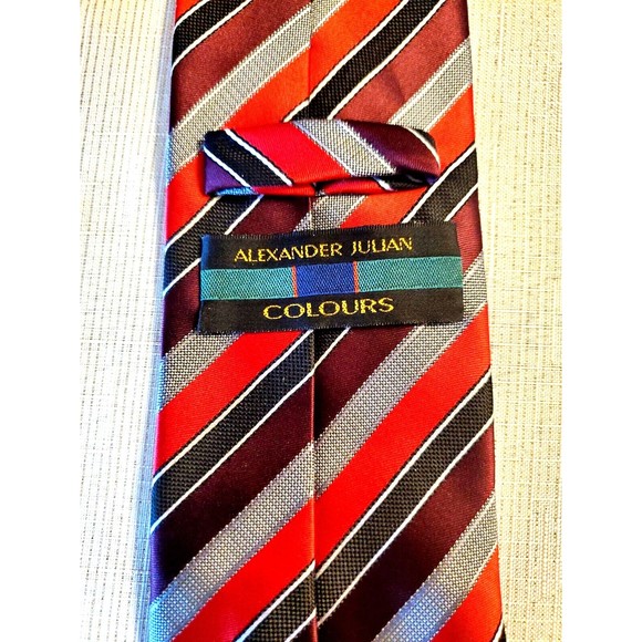 VINTAGE Executive Power Tie COLOURS BY ALEXANDER JULIAN New Old Stock Excellent‎ - Picture 2 of 3